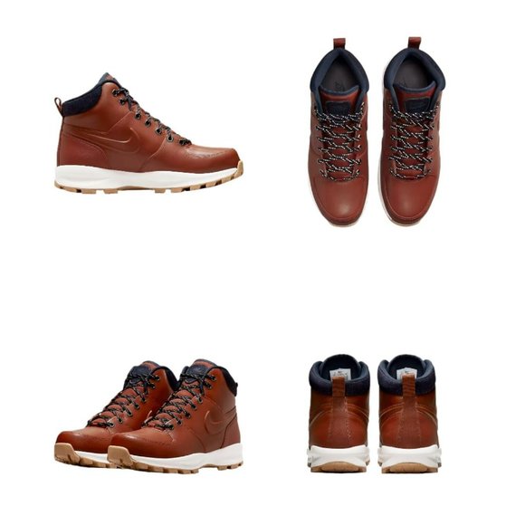 RARE Nike Manoa Leather SE High Boot Size 10 Rugged Orange Denim DC8892-800 NWOB - Picture 7 of 7